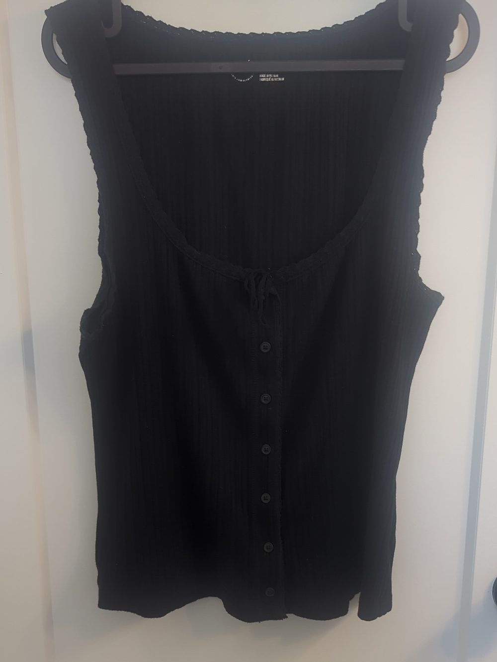 Aerie Sleeveless Button-Front Tank Top